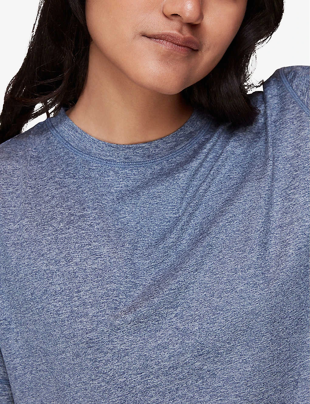 Whistles Oversized Round-neck Stretch-recycled Polyester Blend T-shirt - Image 4