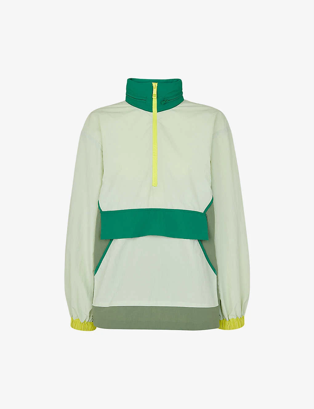 Whistles Colour-blocked Hooded High-neck Stretch-shell Jacket