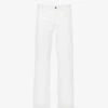 ANINE BING Hugh Wide-leg High-rise Cotton-twill Jeans