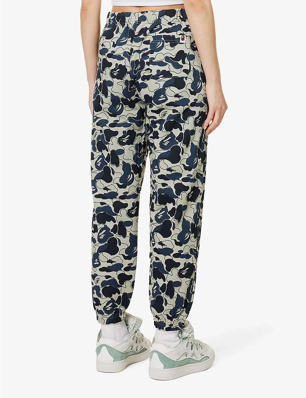 Camouflage-pattern Brand-appliqué Cotton-jersey Jogging Bottoms - Image 4