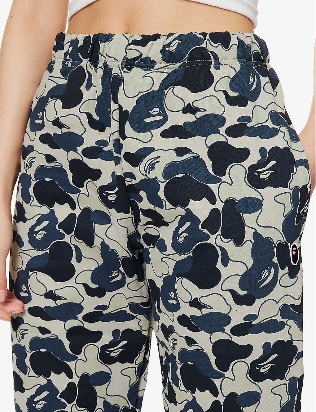 Camouflage-pattern Brand-appliqué Cotton-jersey Jogging Bottoms - Image 5