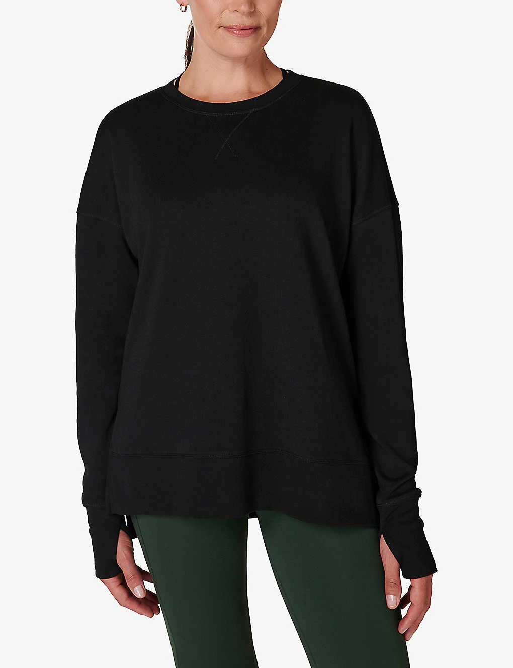 Sweaty Betty After Class Relaxed-fit Cotton-blend Jumper - Image 3
