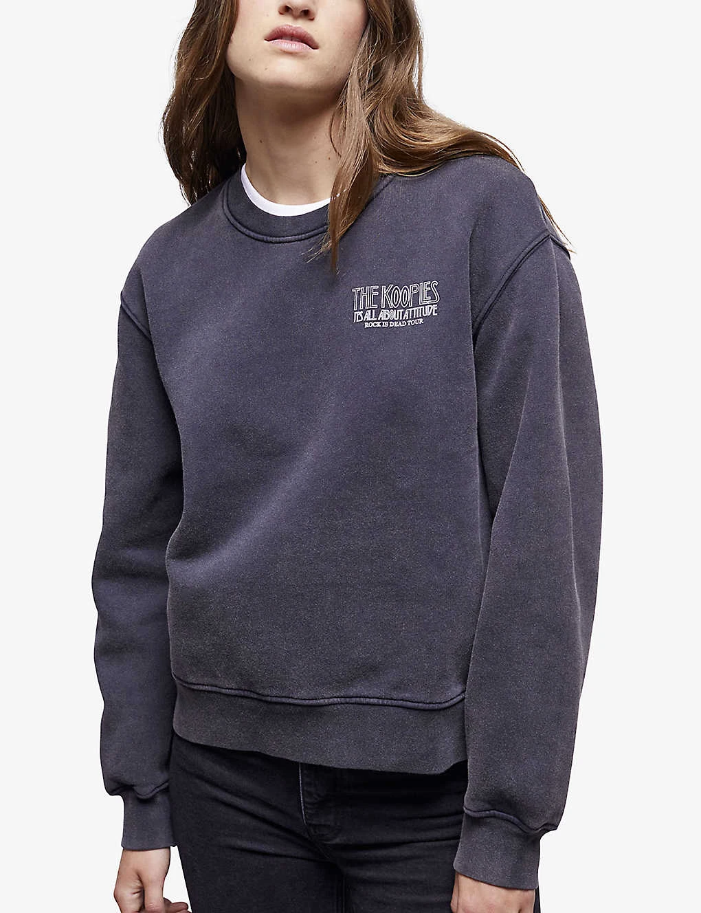 THE KOOPLES Graphic-print Cotton-jersey Sweatshirt - Image 3