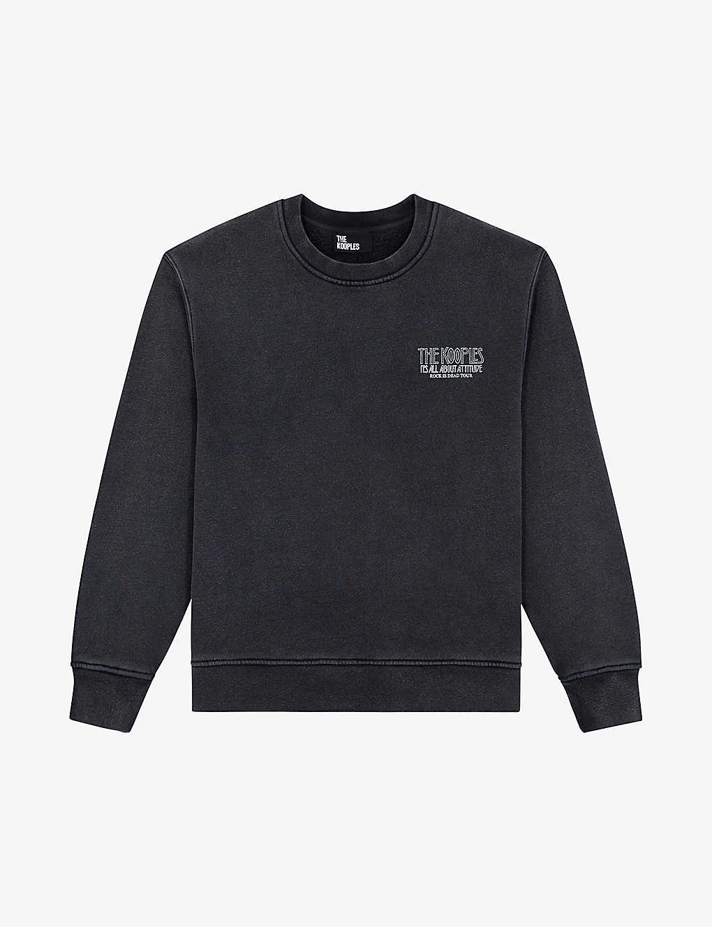 THE KOOPLES Graphic-print Cotton-jersey Sweatshirt