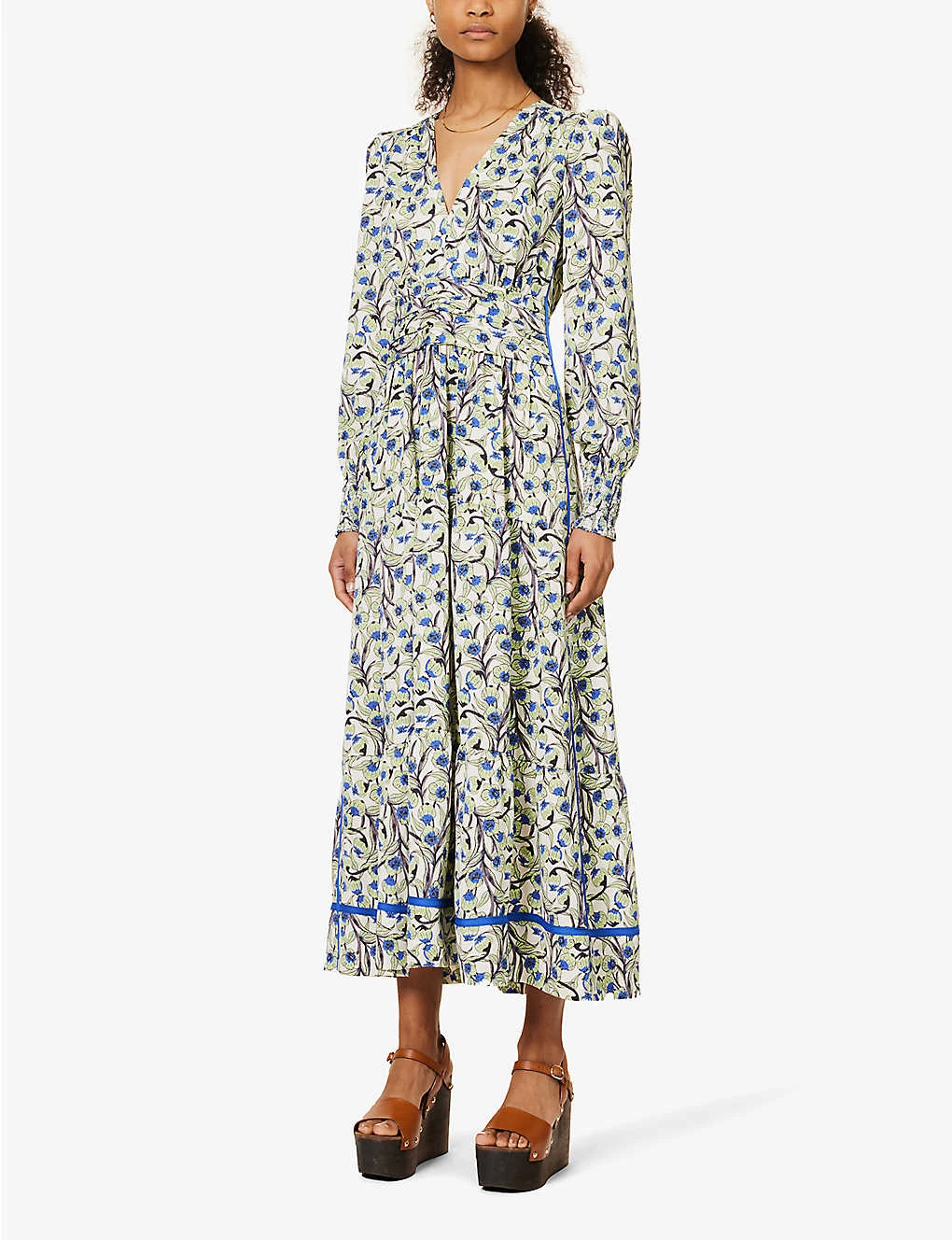 ME AND EM Floral-print Recycled-polyester Maxi Dress - Image 3