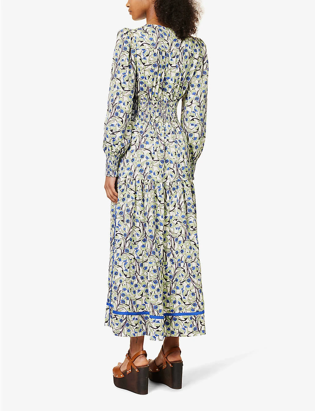 ME AND EM Floral-print Recycled-polyester Maxi Dress - Image 4