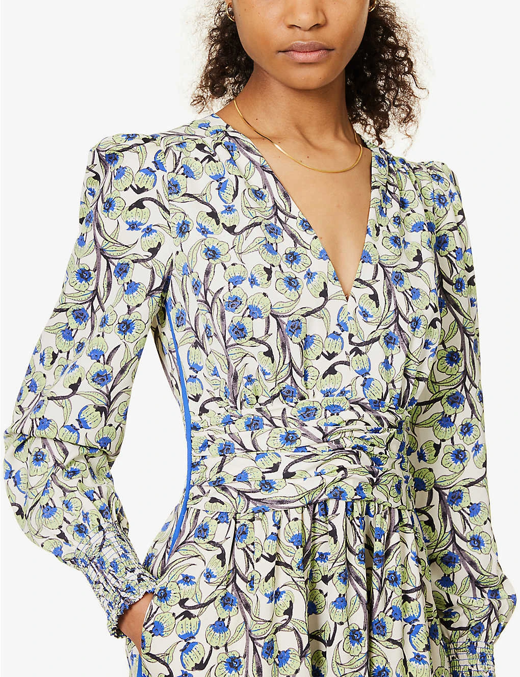 ME AND EM Floral-print Recycled-polyester Maxi Dress - Image 5