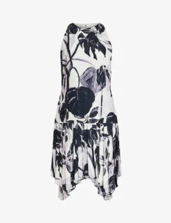 AllSaints Sonya Jackie Recycled-polyester Mini Dress