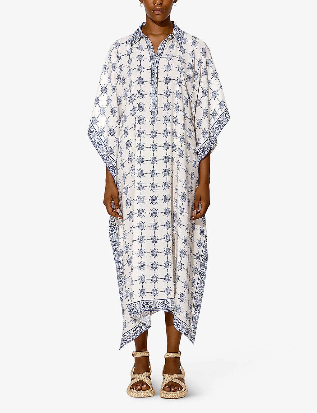 By Malina Mollie Pattern-embellished Woven Kaftan - Image 2