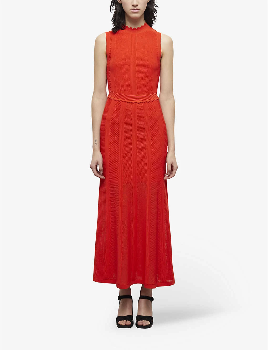 THE KOOPLES Scalloped-trim Knitted Midi Dress - Image 3