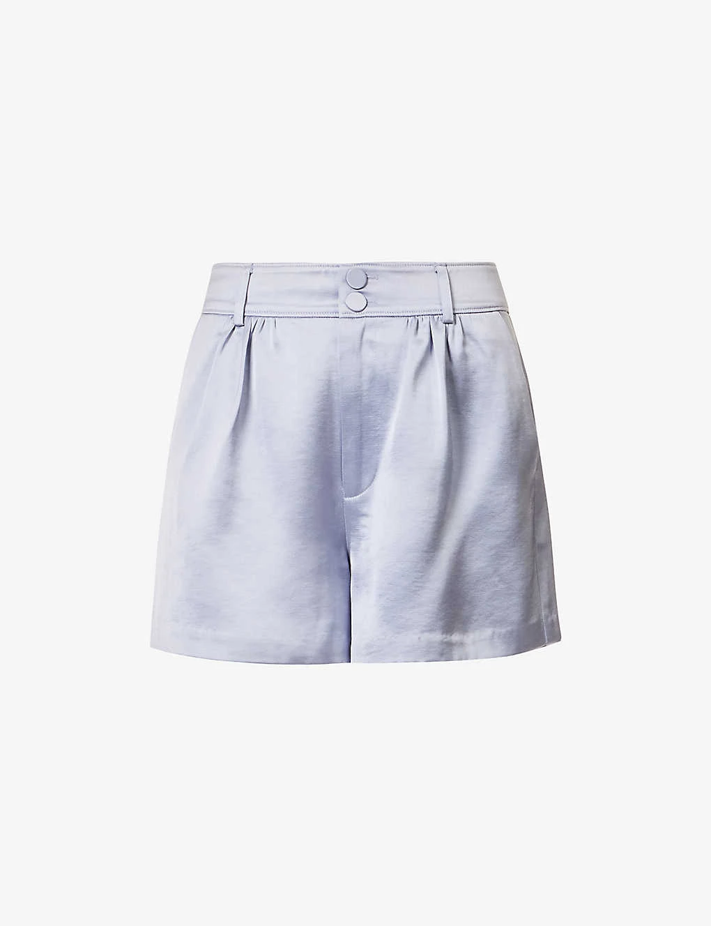 Paige Cypress Mid-rise Satin Shorts