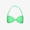 SELF PORTRAIT Bow-embellished Halterneck Bikini Top