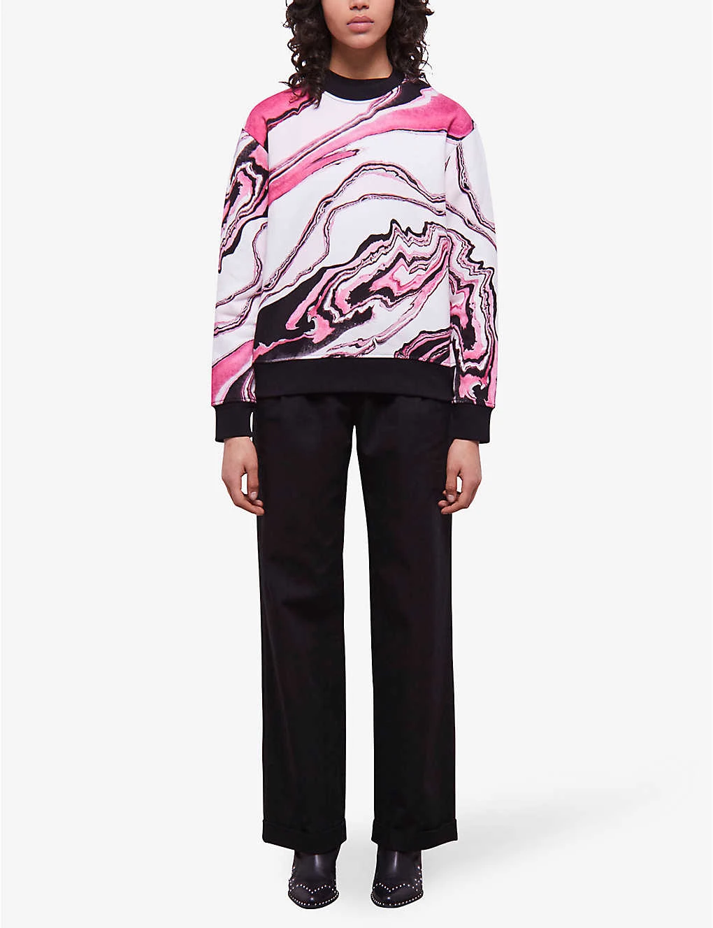 THE KOOPLES Mable-print Cotton Sweatshirt - Image 2