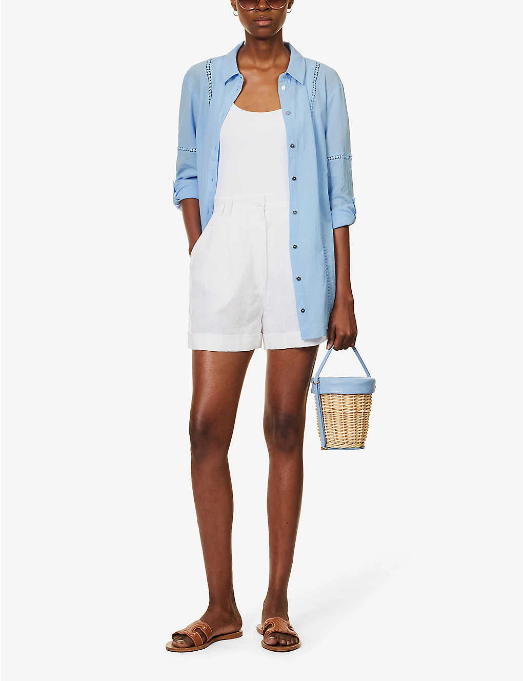 Mala Braided-trims Cotton Shirt - Image 2