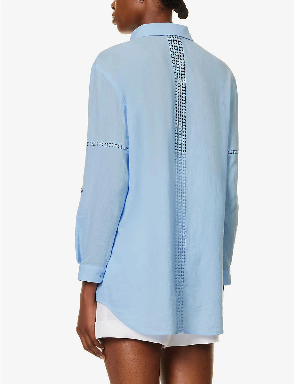 Mala Braided-trims Cotton Shirt - Image 4