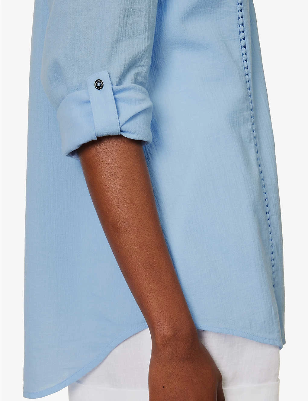 Mala Braided-trims Cotton Shirt - Image 5