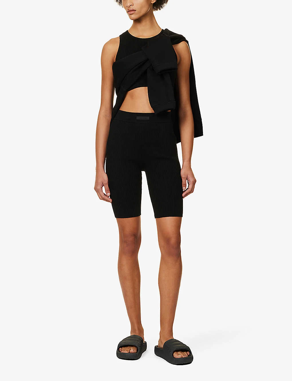 ESSENTIALS Sport High-rise Knitted Shorts - Image 2