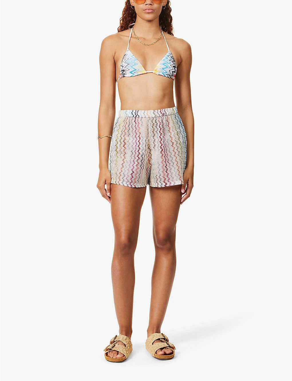 Missoni Raschel Chevron Woven Shorts - Image 2
