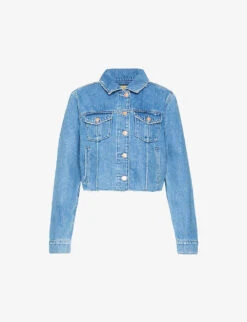 Paige Rowan Patch-pocket Cotton-blend Denim Jacket