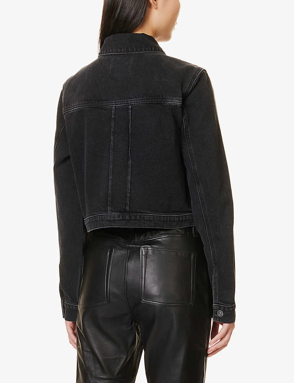 Paige Rowan Patch-pocket Organic Cotton-blend Denim Jacket - Image 4