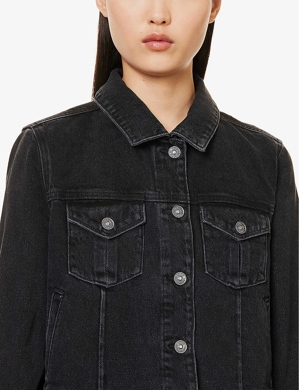 Paige Rowan Patch-pocket Organic Cotton-blend Denim Jacket - Image 5