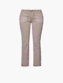 Paige Mayslie Straight-leg Mid-rise Stretch-denim Jeans