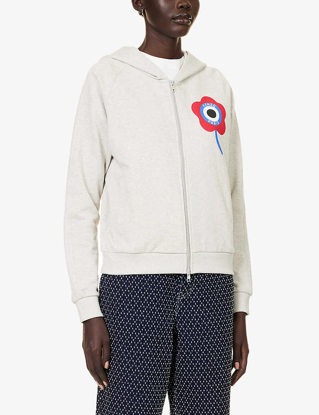 Kenzo Target Branded-print Cotton Hoody - Image 3