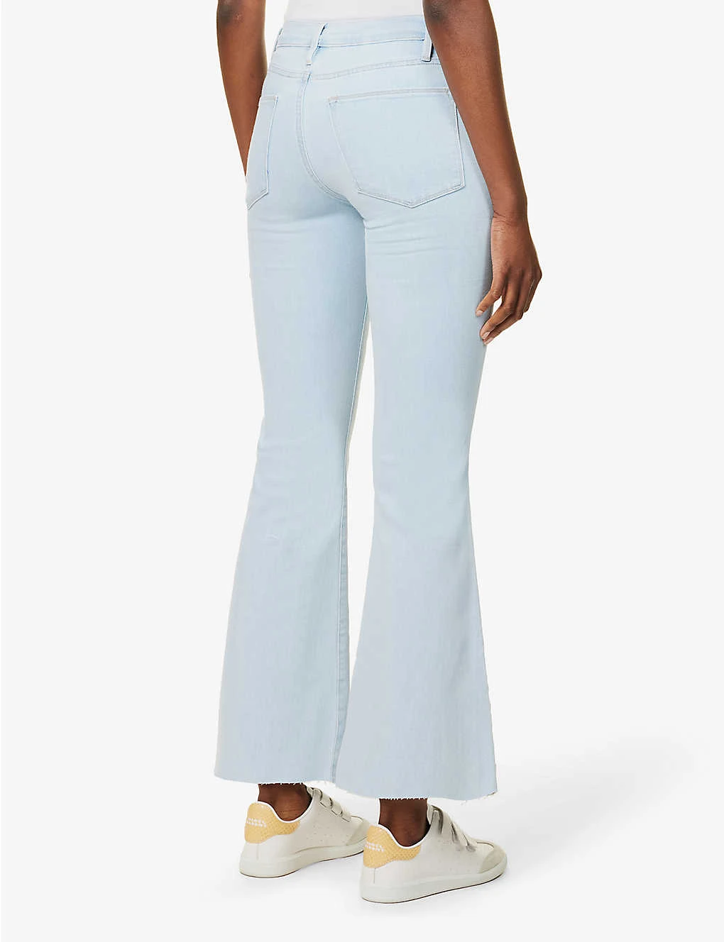 FRAME Le Easy Flare Flared-leg High-rise Stretch-denim Jeans - Image 4