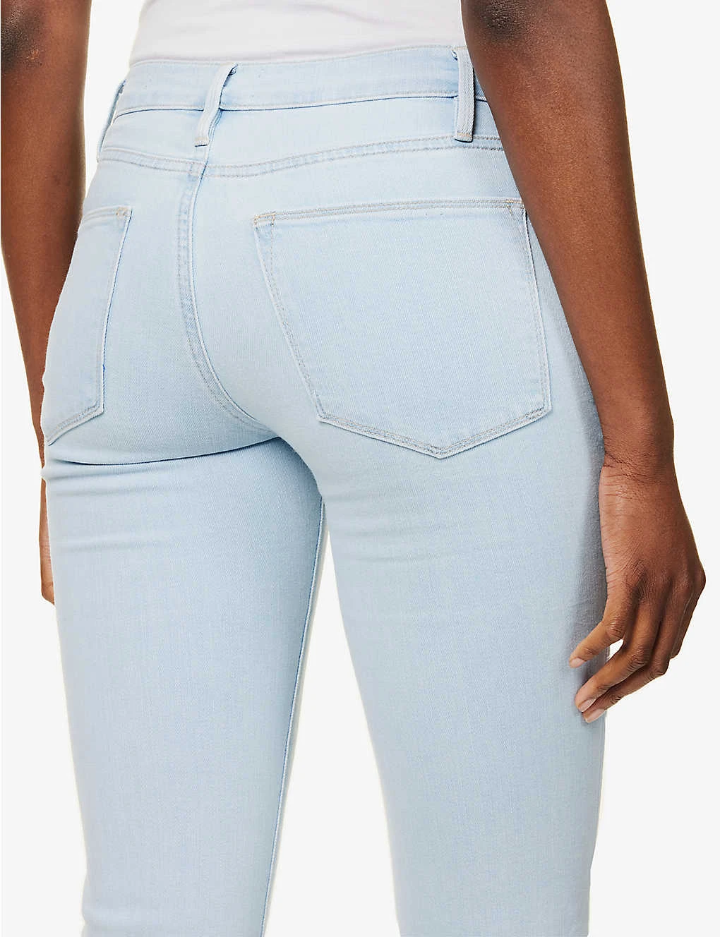FRAME Le Easy Flare Flared-leg High-rise Stretch-denim Jeans - Image 6