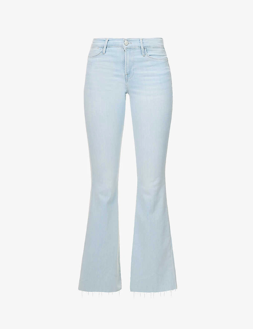 FRAME Le Easy Flare Flared-leg High-rise Stretch-denim Jeans