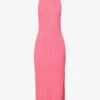 FRAME Ribbed Scoop-neck Stretch-knit Midi Dress
