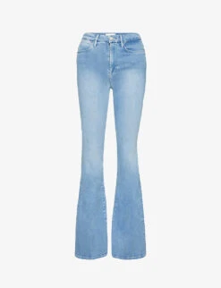 FRAME Le Super High Flare Flared High-rise Stretch-denim Jeans