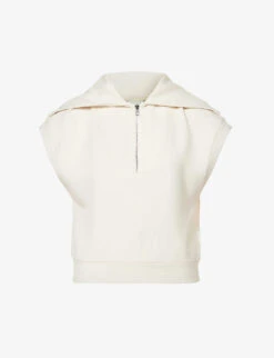 Varley Dexter Quarter-zip Stretch-jersey Sweatshirt