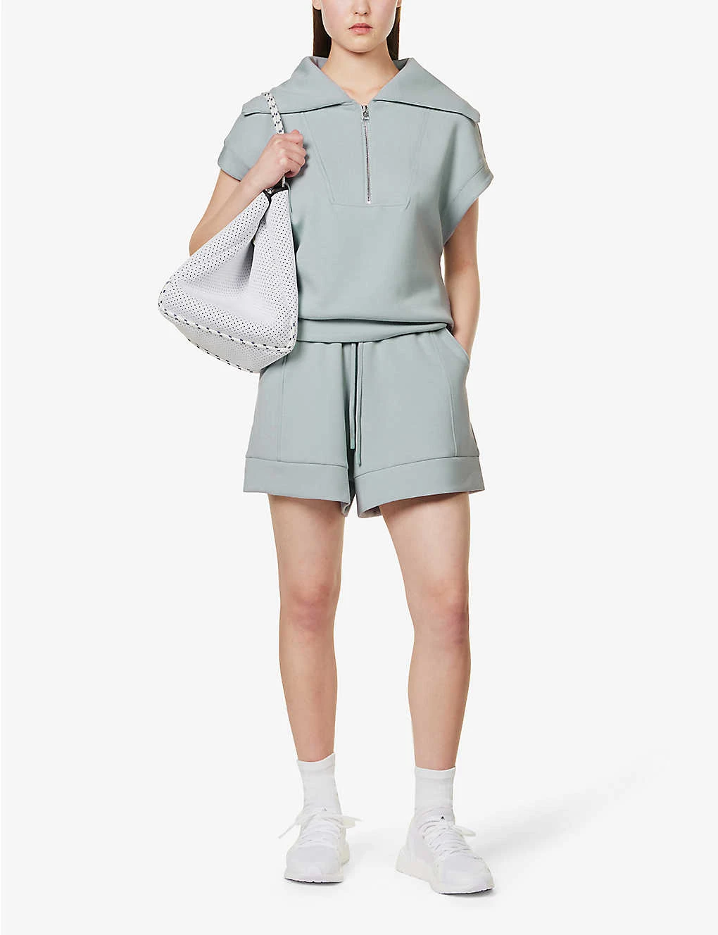 Varley Alder High-rise Regular-fit Stretch-jersey Shorts - Image 2