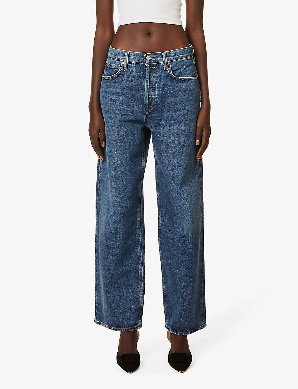 AGOLDE Baggy Relaxed-fit Low-rise Organic-cotton Jeans - Image 3