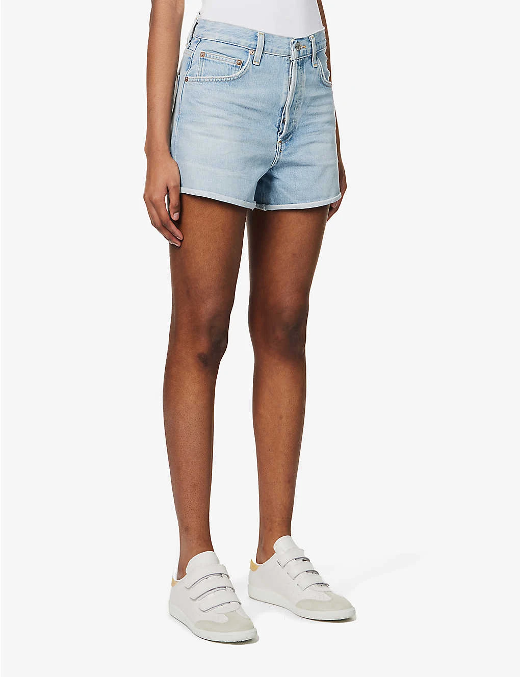 AGOLDE Dee High-rise Organic-denim Shorts - Image 3