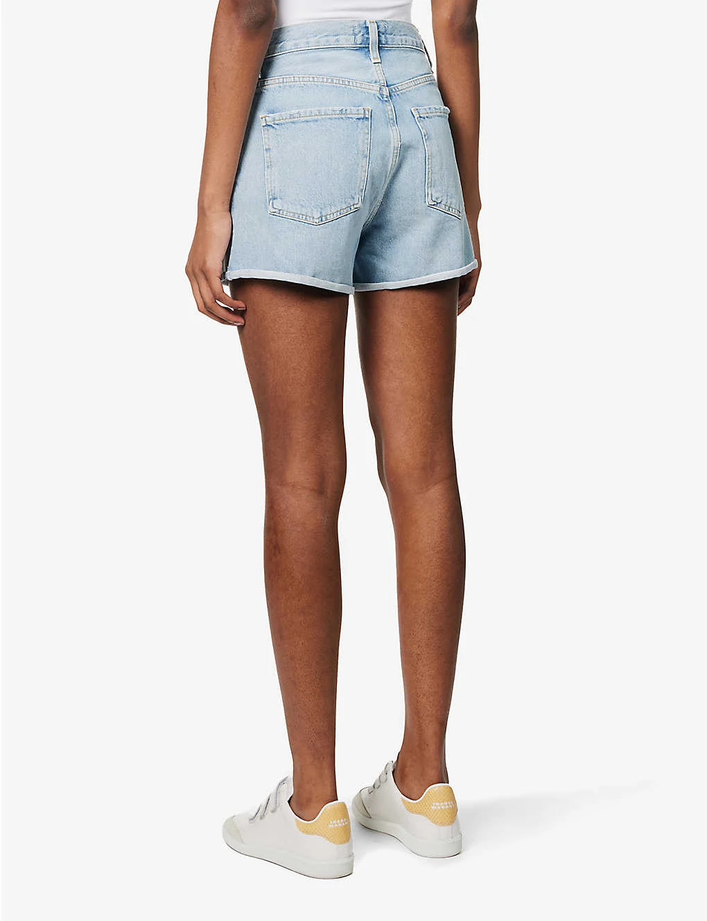 AGOLDE Dee High-rise Organic-denim Shorts - Image 4