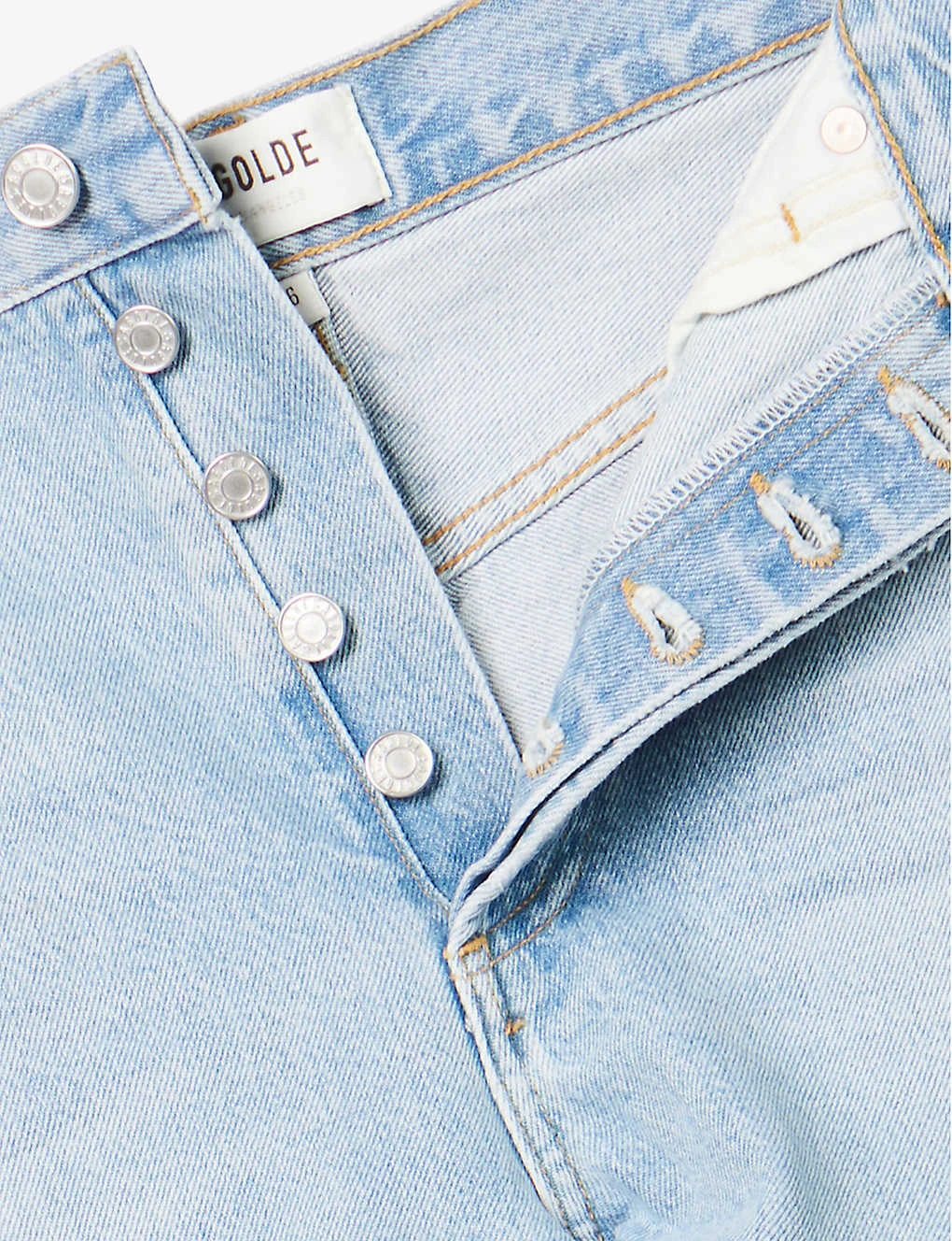 AGOLDE Dee High-rise Organic-denim Shorts - Image 7
