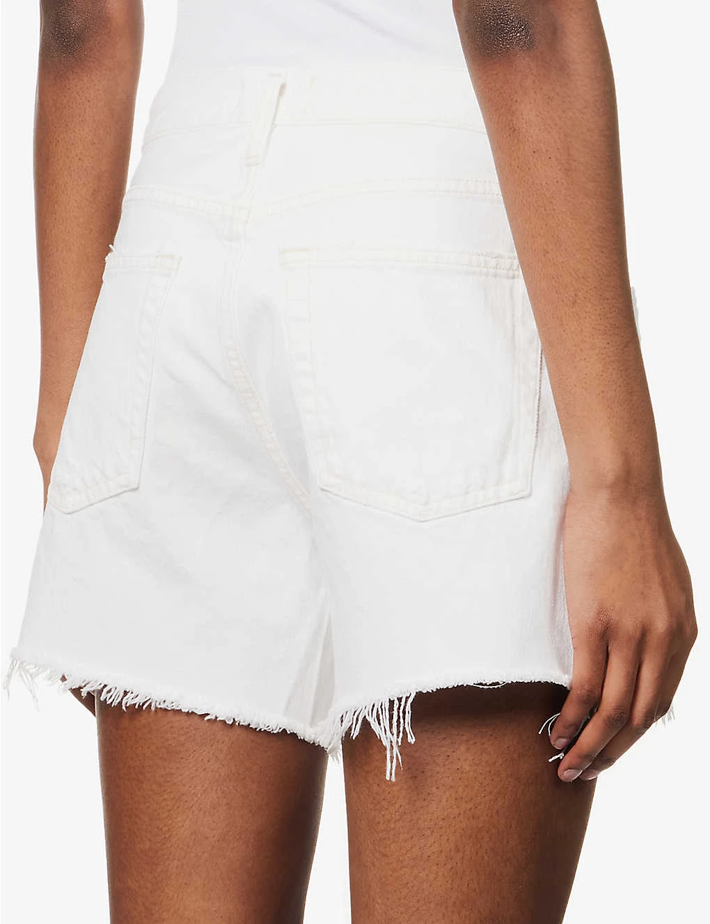 AGOLDE Parker High-rise Organic-denim Shorts - Image 6