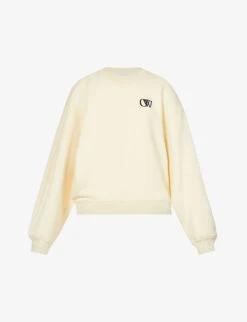 Logo-embroidered Relaxed-fit Cotton Sweatshirt