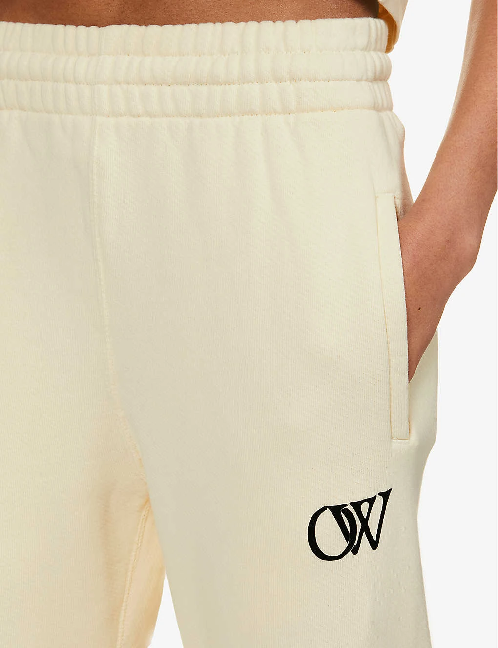 Tapered Mid-rise Cotton Jogging Bottoms - Image 5