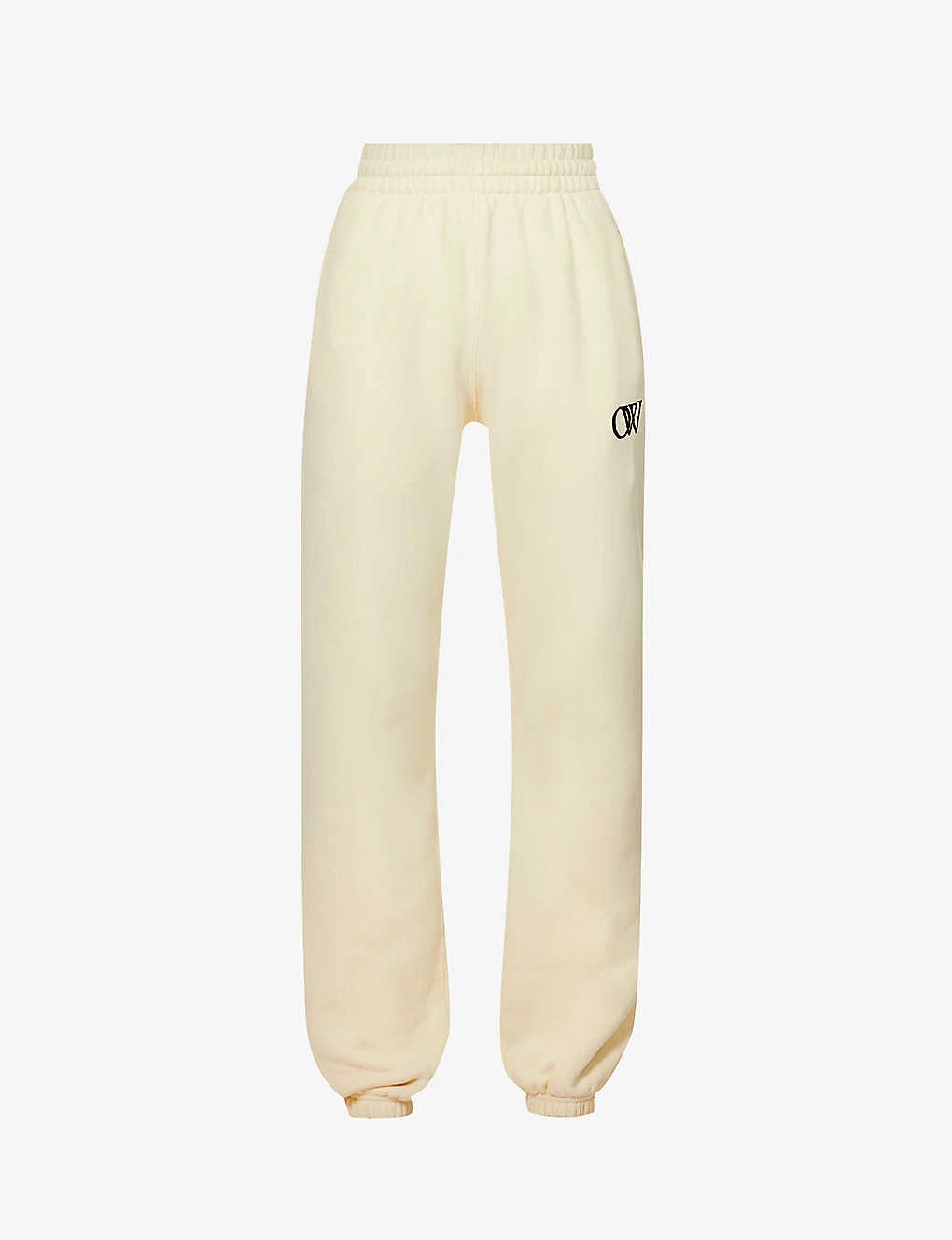 Tapered Mid-rise Cotton Jogging Bottoms