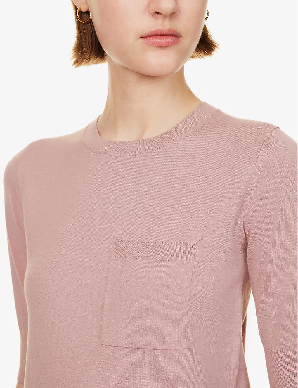 Max Mara Round-neck Short-sleeve Knitted Top - Image 5
