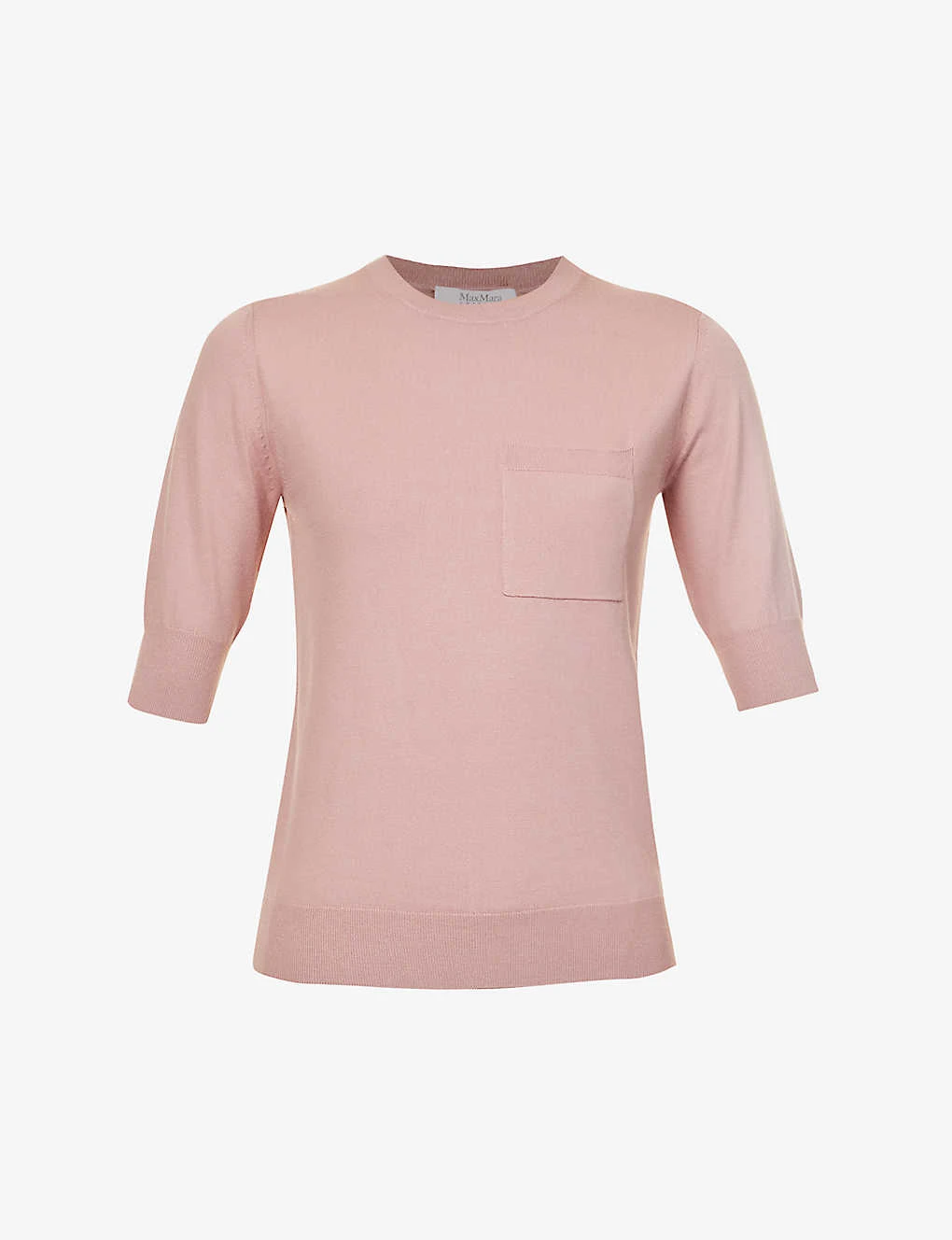 Max Mara Round-neck Short-sleeve Knitted Top