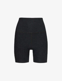 Beyond Yoga Spacedye Keep Pace High-rise Stretch-woven Shorts