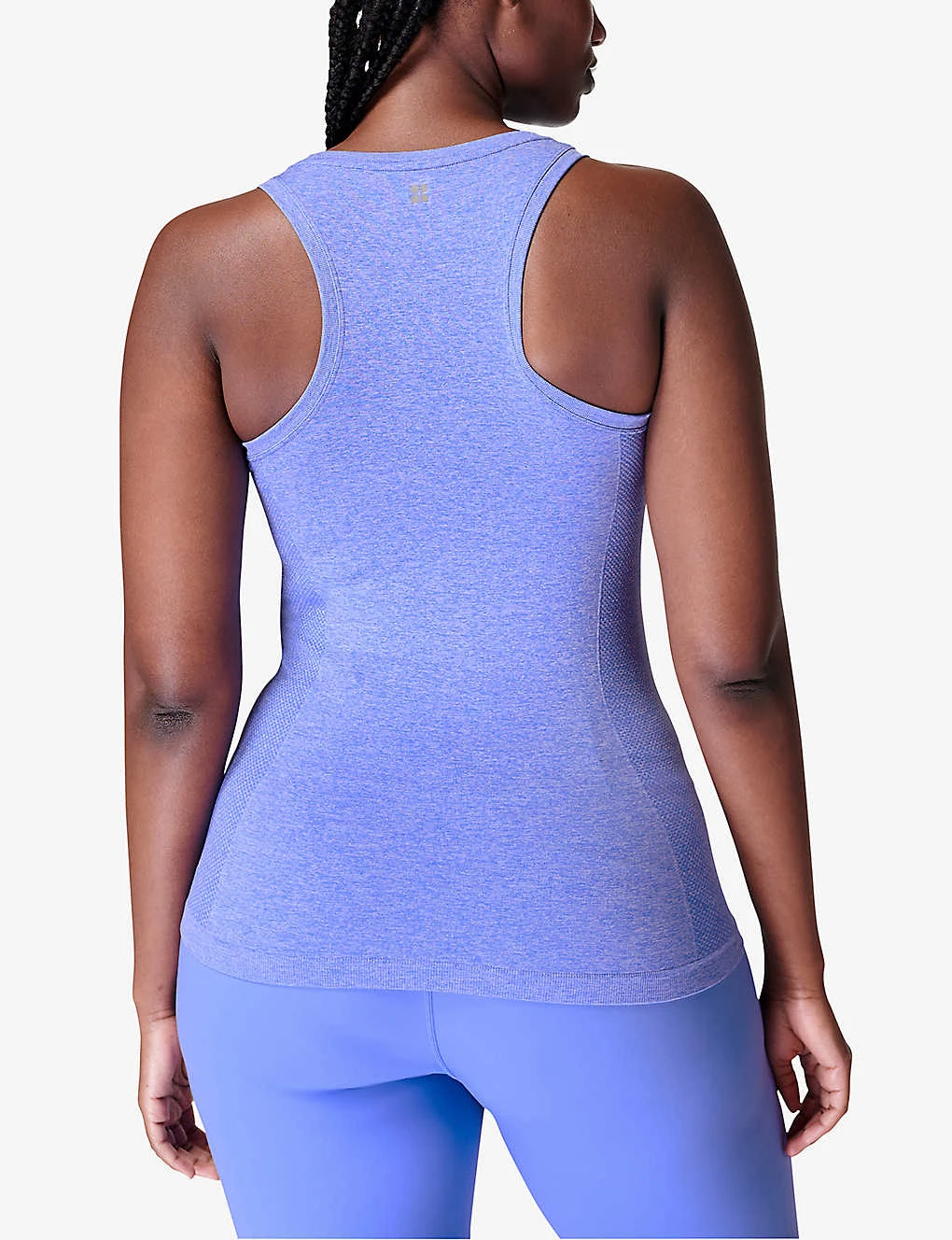 Sweaty Betty Athlete Seamless Workout Marl-pattern Stretch-jersey Tank Top - Image 4
