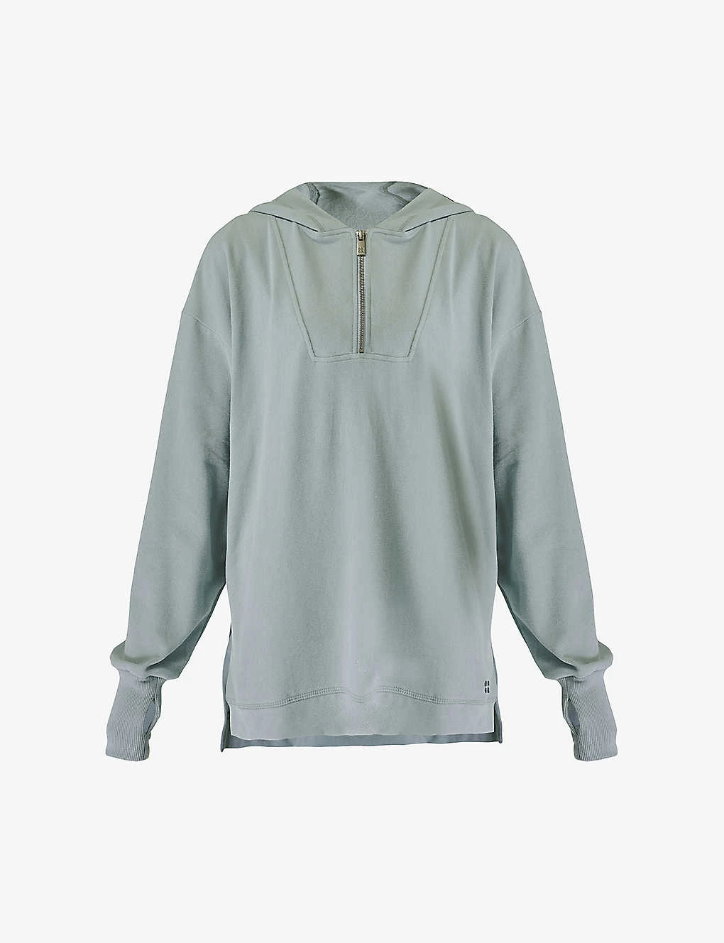Sweaty Betty Enlighten Stretch Cotton-blend Fleece Hoody