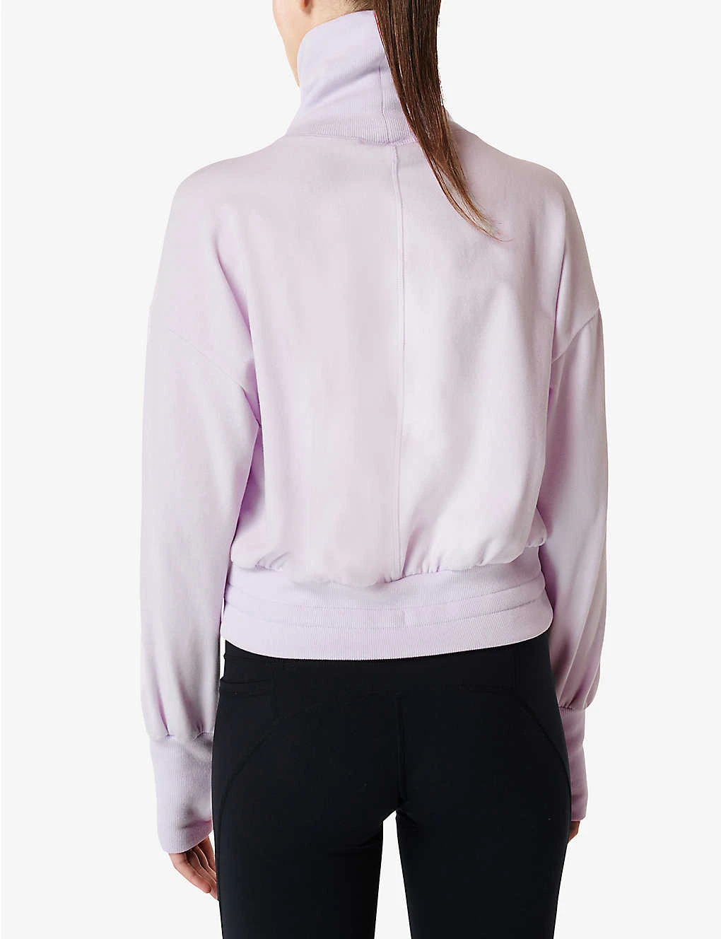 Sweaty Betty Melody Fleece Cotton-blend Sweatshirt - Image 4