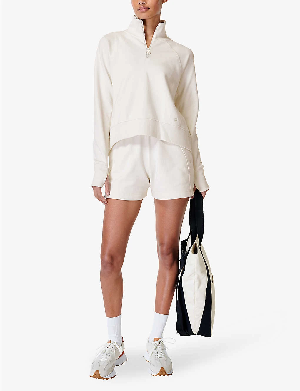 Sweaty Betty Revive Relaxed-fit High-rise Cotton And Recycled Polyester-blend Shorts - Image 2