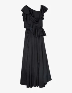 Zadig & Voltaire Ryu Recycled Polyester-blend Satin Maxi Dress